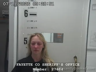 Mugshot of TAYLOR DAYNE STARLING booked in Fayette County, Illinois on July 11, 2026