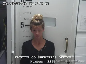 Mugshot of Jamie Lynn Kimbro booked in Fayette County, Illinois on September 2, 2026