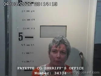 Mugshot of MICHELLE L SHELTON booked in Fayette County, Illinois on April 3, 2026