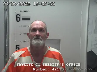 Mugshot of DAVID SCOTT BRANAGIN booked in Fayette County, Illinois on April 24, 2026