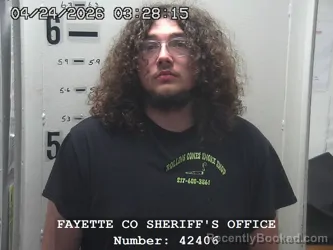 Mugshot of JACK E NALL booked in Fayette County, Illinois on April 24, 2026