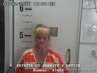 Mugshot of ELLEN KAREN KECK booked in Fayette County, Illinois on July 30, 2026