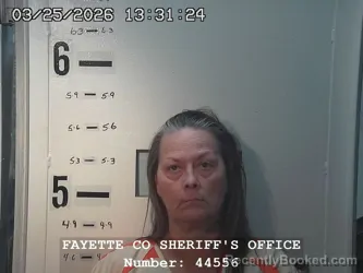 Mugshot of TRACY LYNN JONES booked in Fayette County, Illinois on March 25, 2026