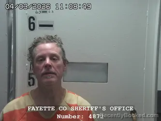 Mugshot of JESSE D BLADES booked in Fayette County, Illinois on April 3, 2026