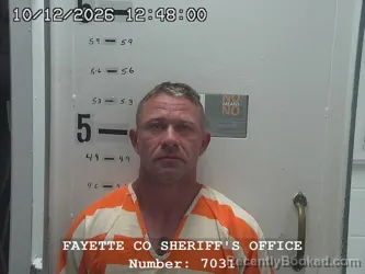 Mugshot of Xavier Thomas Kirby booked in Fayette County, Illinois on October 12, 2026