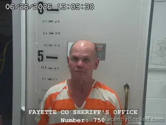 Mugshot of RODNEY DALE TEDRICK booked in Fayette County, Illinois on June 26, 2026