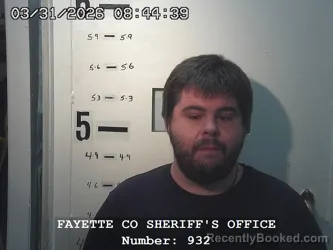 Mugshot of NATHANIEL A LEE booked in Fayette County, Illinois on March 31, 2026