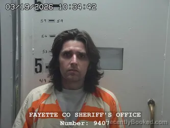 Mugshot of JEFFERY RYAN NEVINGER booked in Fayette County, Illinois on March 19, 2026