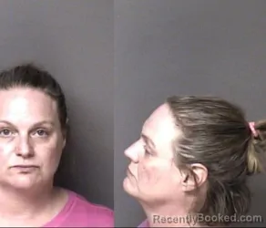 Mugshot of Aleigha Rena Adams booked in Gaston County, North Carolina on August 13, 2026