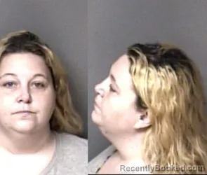 Mugshot of Barbi Sue Holmes booked in Gaston County, North Carolina on October 14, 2026
