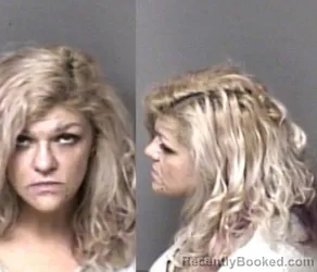 Mugshot of Jennifer Leeamber Owens booked in Gaston County, North Carolina on October 14, 2026
