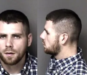 Mugshot of Justin Wayne Walker booked in Gaston County, North Carolina on March 5, 2026