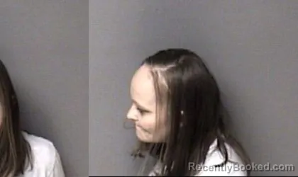 Mugshot of Amanda Lynn Weaver booked in Gaston County, North Carolina on October 20, 2026