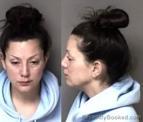 Mugshot of Ashley Nicole Greenleaf booked in Gaston County, North Carolina on May 3, 2026