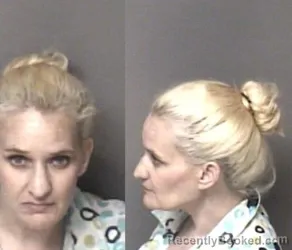 Mugshot of Ashleigh Paige Heflin booked in Gaston County, North Carolina on April 2, 2026