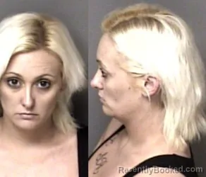 Mugshot of Ashley Renea Garrett booked in Gaston County, North Carolina on March 23, 2026