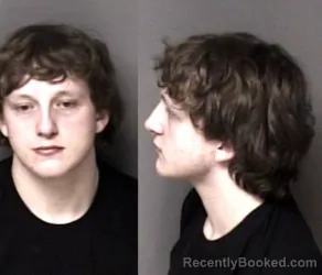 Mugshot of Hunter Ethan Flowers booked in Gaston County, North Carolina on March 21, 2026