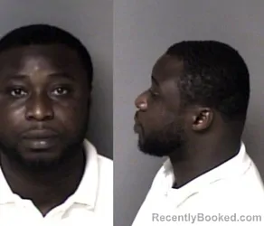 Mugshot of Frank Helmet Gbogou booked in Gaston County, North Carolina on June 23, 2026