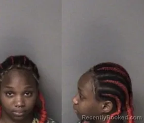 Mugshot of Zayreonna Elaine Barber booked in Gaston County, North Carolina on June 25, 2026