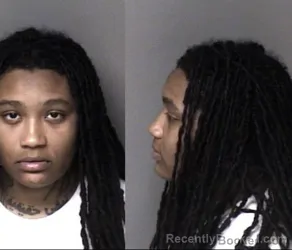 Mugshot of Imani Nicole Pegues booked in Gaston County, North Carolina on July 21, 2026