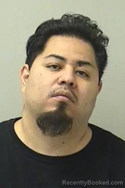 Mugshot of Daniel Alegria booked in Kane County, Illinois on August 22, 2026