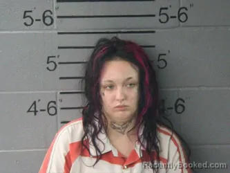 Mugshot of MORGAN PAIGE AMOS booked in Lawrence County, Illinois on June 17, 2026