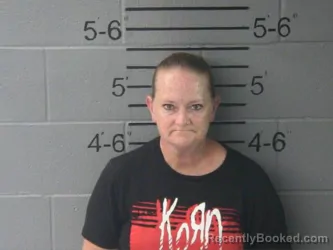 Mugshot of GINA MAE HEDGE booked in Lawrence County, Illinois on July 1, 2026
