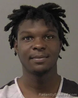 Mugshot of Raheem Jerome Mathews booked in Macon County, Illinois on August 18, 2026