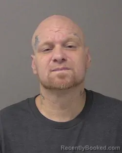 Mugshot of Shawn Lee Stolley booked in Macon County, Illinois on October 14, 2026