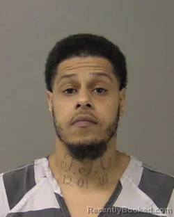 Mugshot of Jordan Anthony Chatman booked in Macon County, Illinois on October 14, 2026