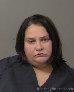 Mugshot of Alexandria Rennee Burns booked in Macon County, Illinois on October 23, 2026