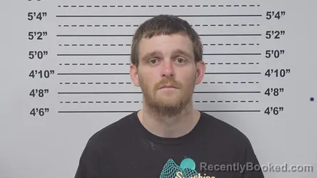 Mugshot of JUSTIN HOGUE booked in Macoupin County, Illinois on May 26, 2026