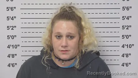 Mugshot of JESSICA WOYAN booked in Macoupin County, Illinois on June 1, 2026