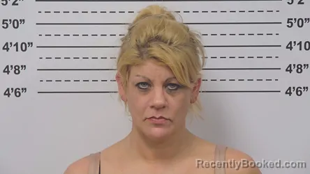 Mugshot of Karla Johnes booked in Macoupin County, Illinois on August 8, 2026