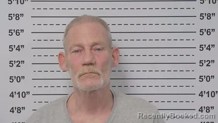Mugshot of John Crisel booked in Macoupin County, Illinois on August 21, 2026