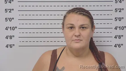 Mugshot of Abigail Barnes booked in Macoupin County, Illinois on August 22, 2026