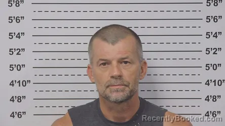 Mugshot of James Fitzwater booked in Macoupin County, Illinois on August 23, 2026