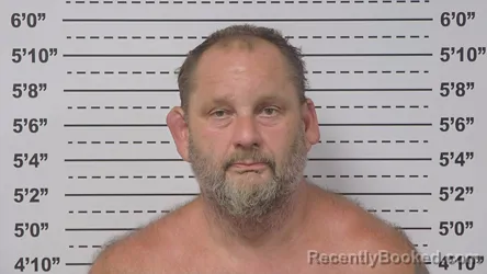 Mugshot of Shawn Evans booked in Macoupin County, Illinois on August 25, 2026