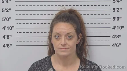 Mugshot of Sarah Winston booked in Macoupin County, Illinois on August 27, 2026