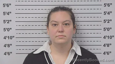 Mugshot of Tiana Mcfarland booked in Macoupin County, Illinois on August 28, 2026