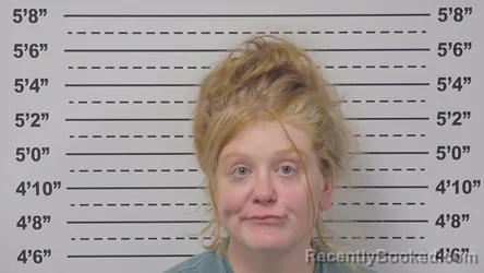Mugshot of Merideth Forrest booked in Macoupin County, Illinois on September 8, 2026