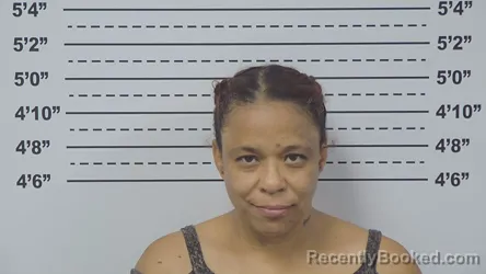 Mugshot of Tarina Slaughter booked in Macoupin County, Illinois on September 9, 2026