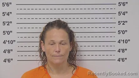 Mugshot of Amber Boulanger booked in Macoupin County, Illinois on September 27, 2026
