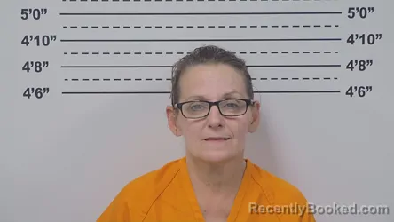 Mugshot of Sheila Richardson booked in Macoupin County, Illinois on October 13, 2026