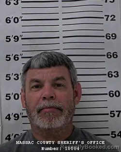 Mugshot of Paul H Martin booked in Massac County, Illinois on September 19, 2026
