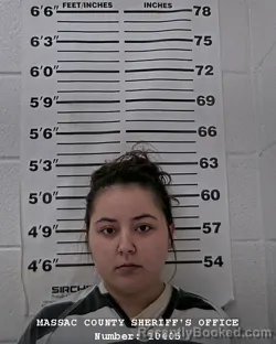 Mugshot of SAVANNAH D HILLYARD booked in Massac County, Illinois on July 25, 2026