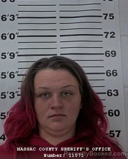 Mugshot of Morgan S Heaven booked in Massac County, Illinois on October 21, 2026