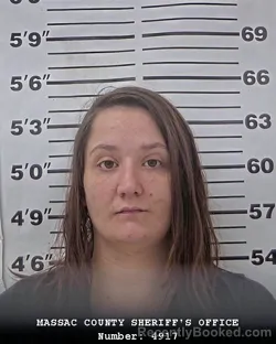Mugshot of Hannah L Walker booked in Massac County, Illinois on August 13, 2026