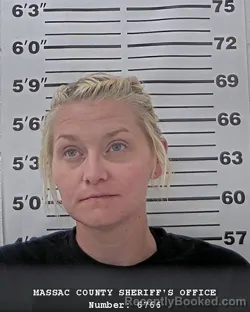 Mugshot of Haley B Robison booked in Massac County, Illinois on October 21, 2026