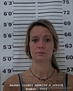 Mugshot of KASSANDRA H COTTRELL booked in Massac County, Illinois on August 4, 2026